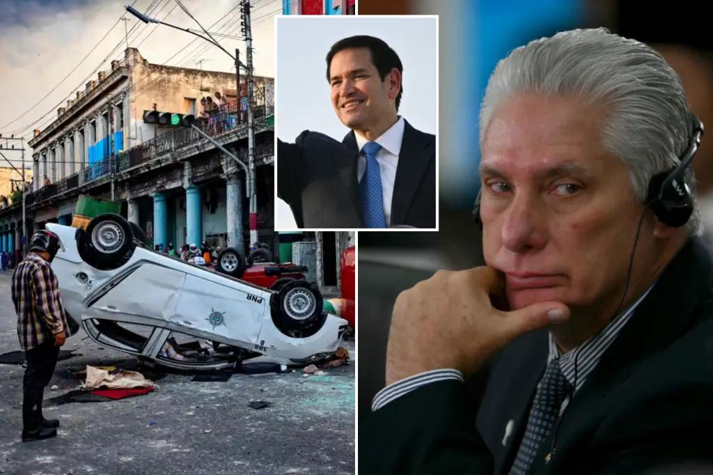 US imposes sanctions on Cuban President Díaz-Canel and other officials for human rights abuses