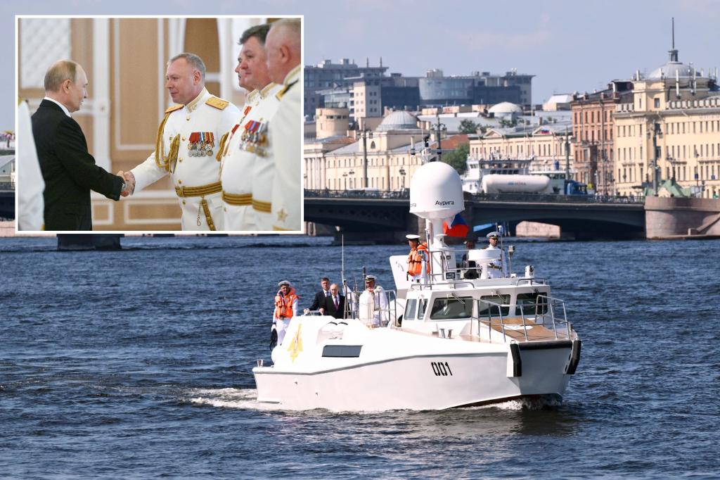 Ukrainian drone strikes lead Russia to call off naval parade during Putin's visit