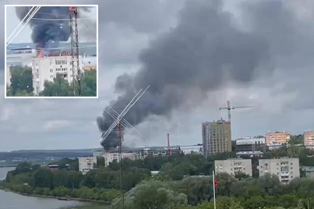 Ukrainian drone strikes munitions factory 800 miles into Russia