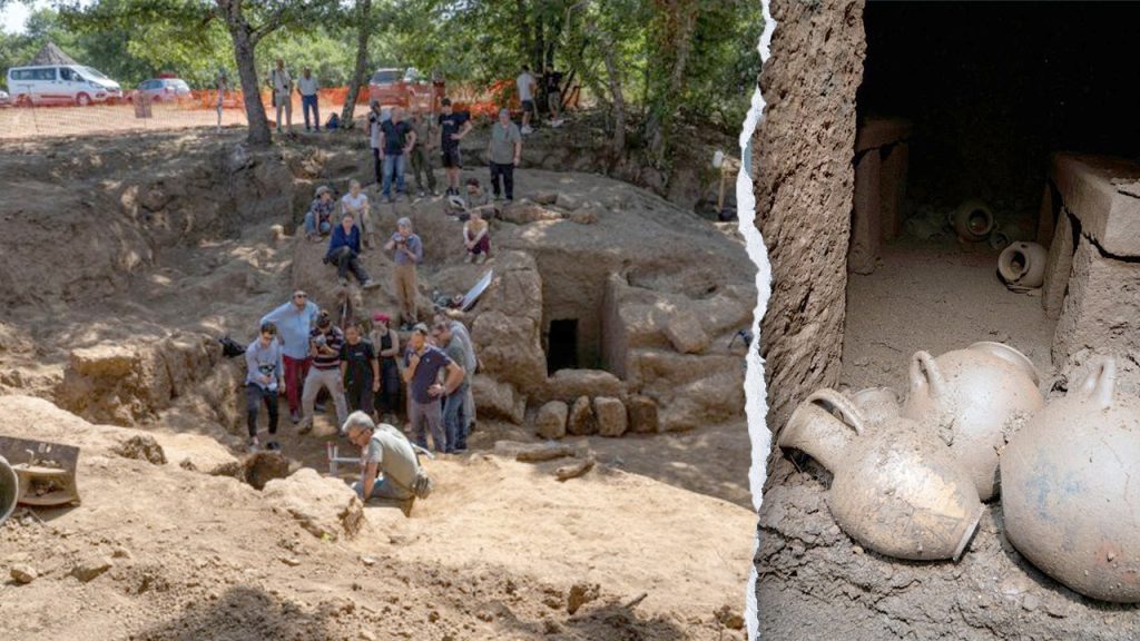 Uncommon unspoiled tomb found in Italy holds ancient artifacts, historians say