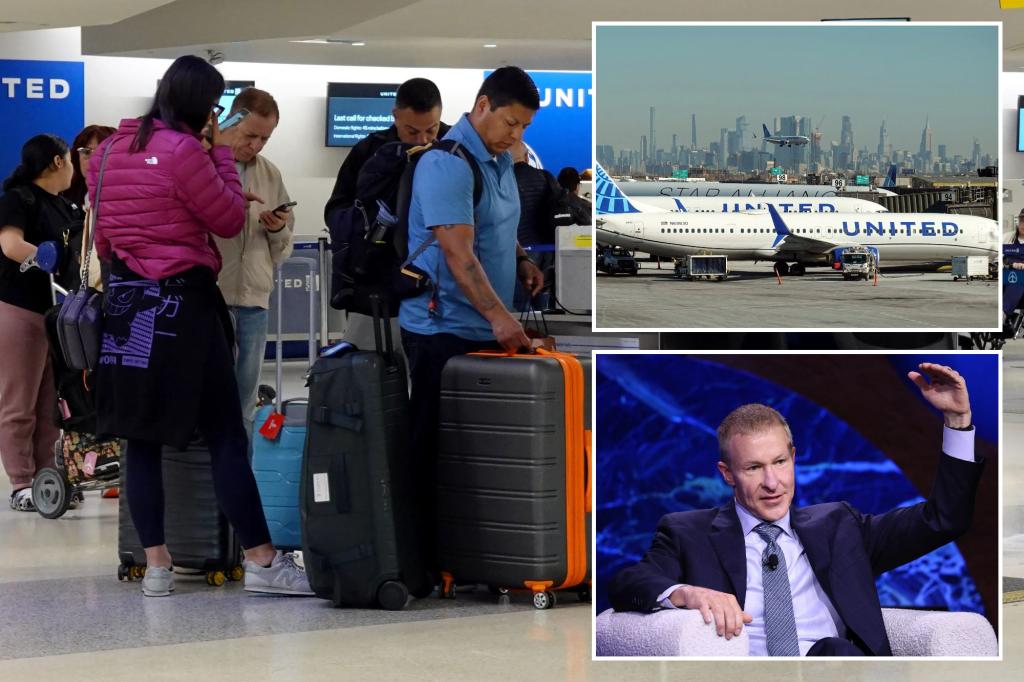 United Airlines indicates that profits are still affected by issues in Newark, though there is a rise in travel demand.