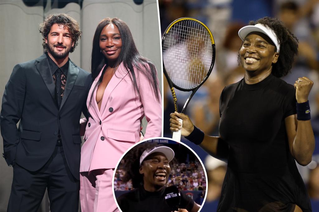 Venus Williams announces her engagement to actor Andrea Preti after a successful comeback in tennis.