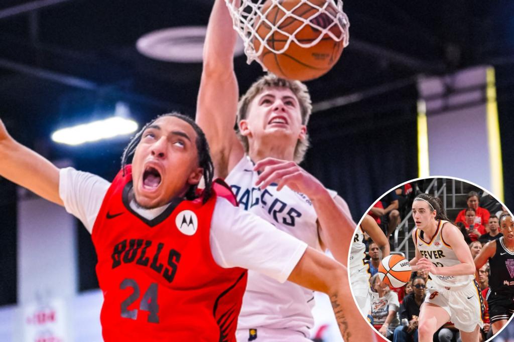 Viral NBA Summer League dunk grabs Caitlin Clark's attention