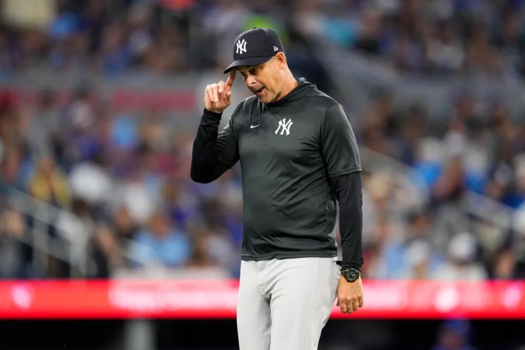What Aaron Boone shared in his motivational speech to struggling Yankees