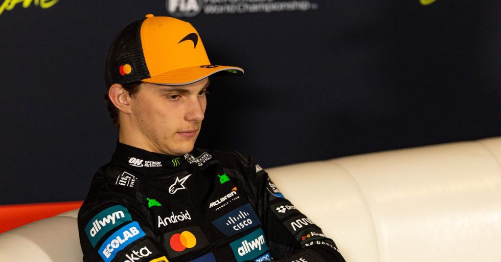 What is Oscar Piastri's reaction at the F1 Belgian Grand Prix?