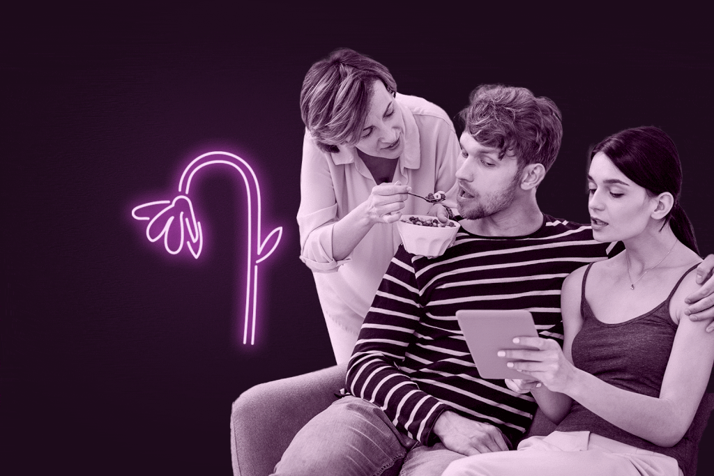 Whenever my husband is with his mother, he has an unsettling sexual response.