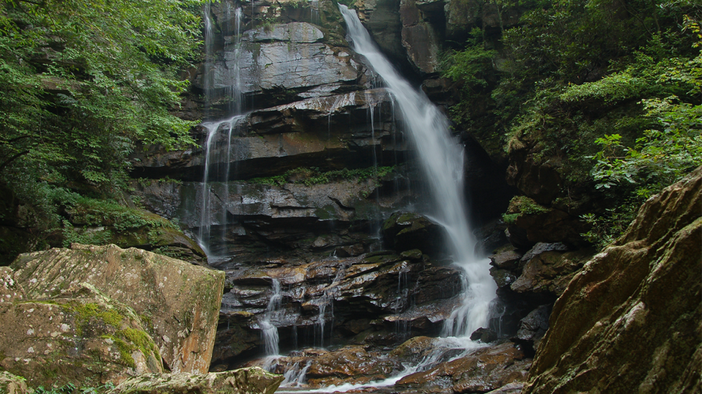 Woman dies after a fall of at least 75 feet while hiking in North Carolina.