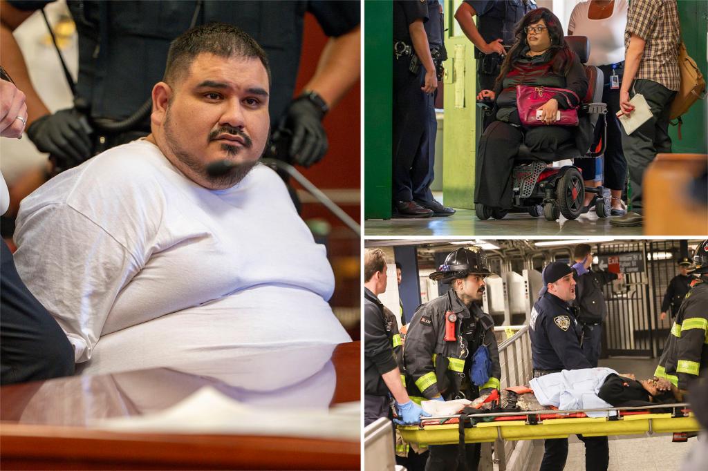 Woman pushed in front of NYC subway train by former partner delivers emotional speech at his sentencing