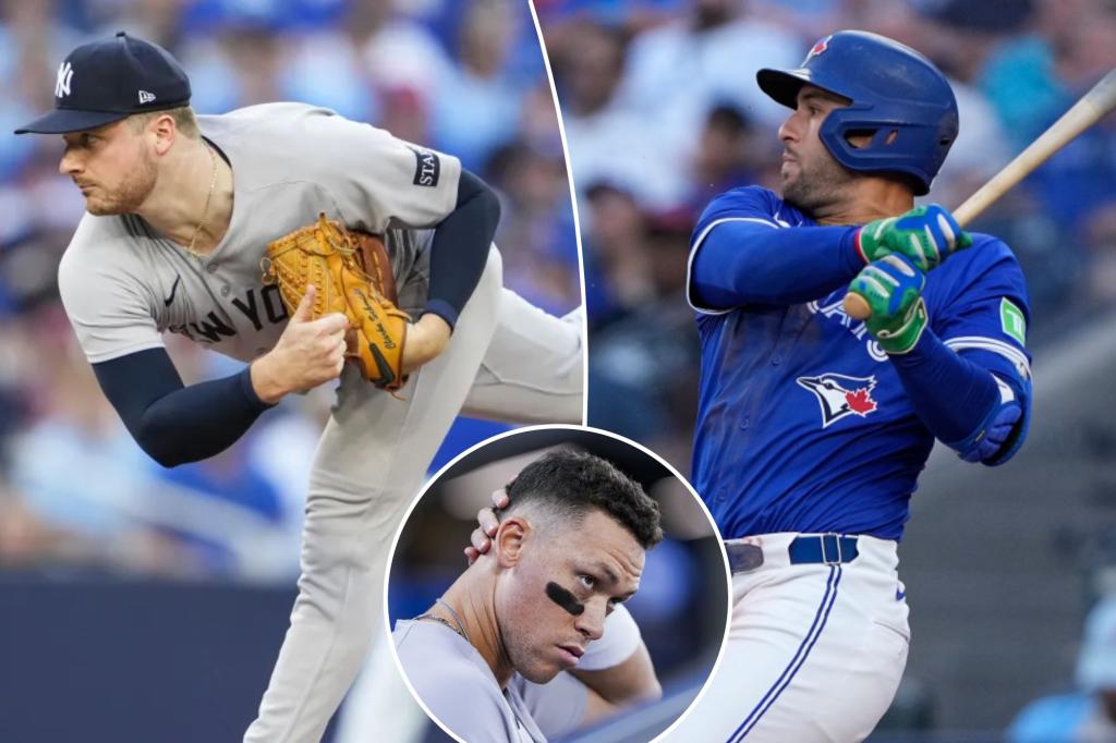 Yankees lose all games to Blue Jays, drop from first place due to Clarke Schmidt's injury