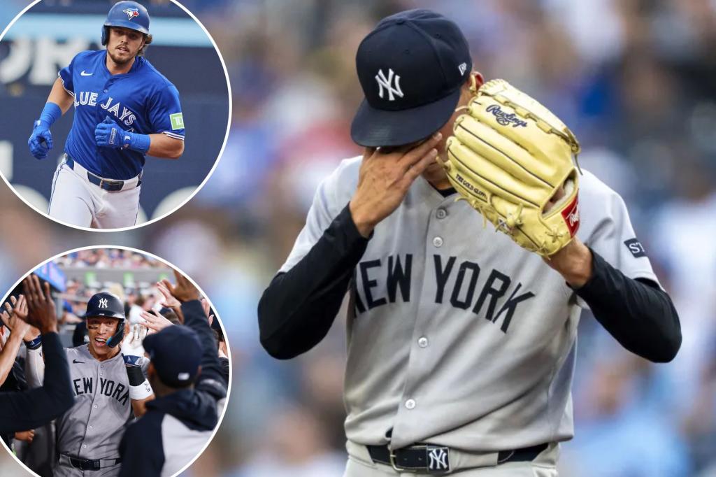 Yankees tie for first place with Blue Jays after intense comeback effort falls short