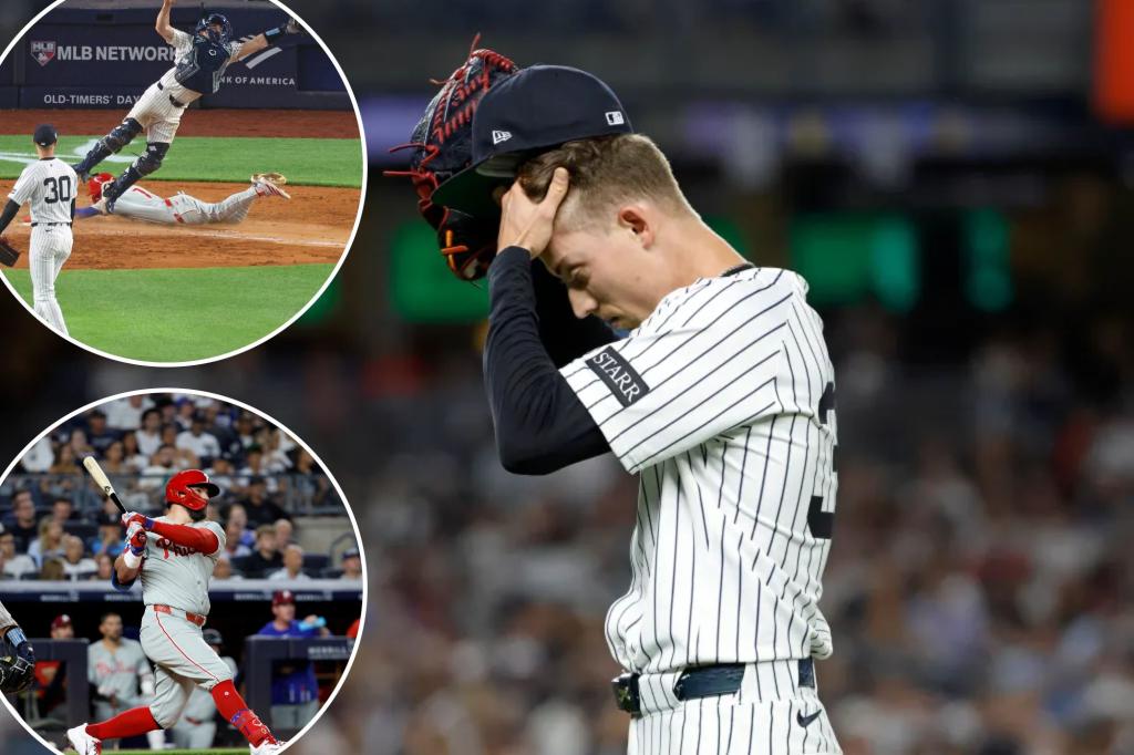 careless Yankees hinder themselves once more in defeat to Phillies