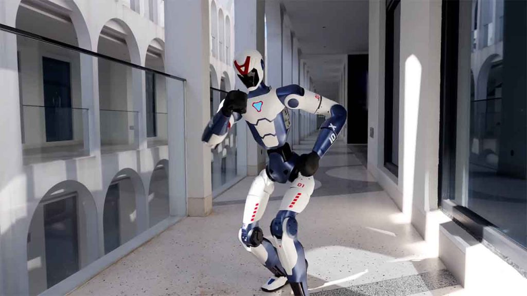 A humanoid robot buys sneakers on Fifth Avenue in a widely shared stunt