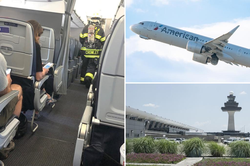 A passenger's device ignites on an American Airlines flight