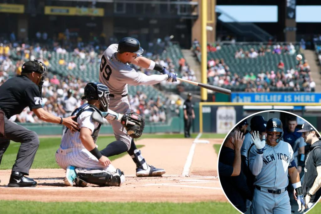 Aaron Judge matches Yogi Berra for fifth place on the Yankees' home run record.