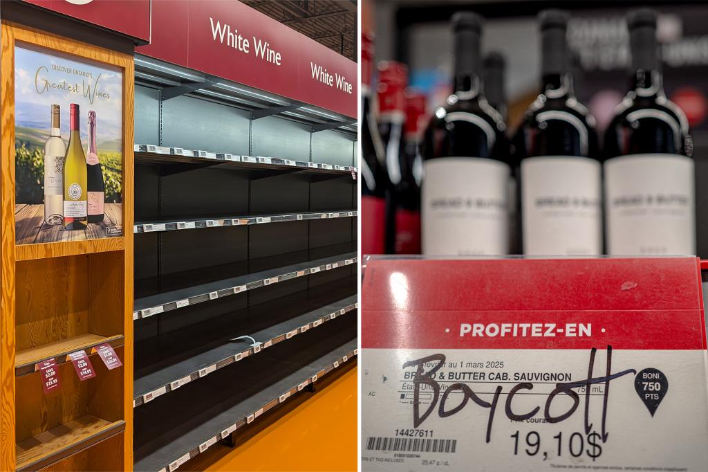 Alcohol exports from the US to Canada drop over 60% due to a boycott