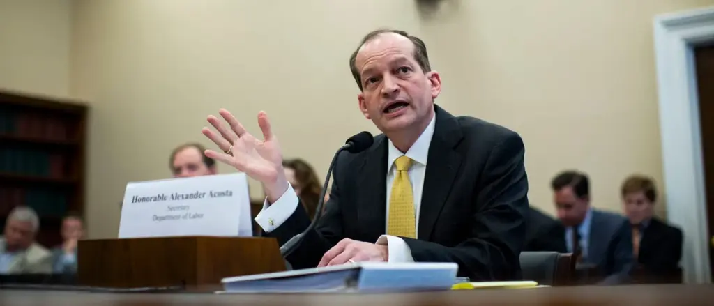Alex Acosta’s Name Is Not Included on Epstein Testimony List