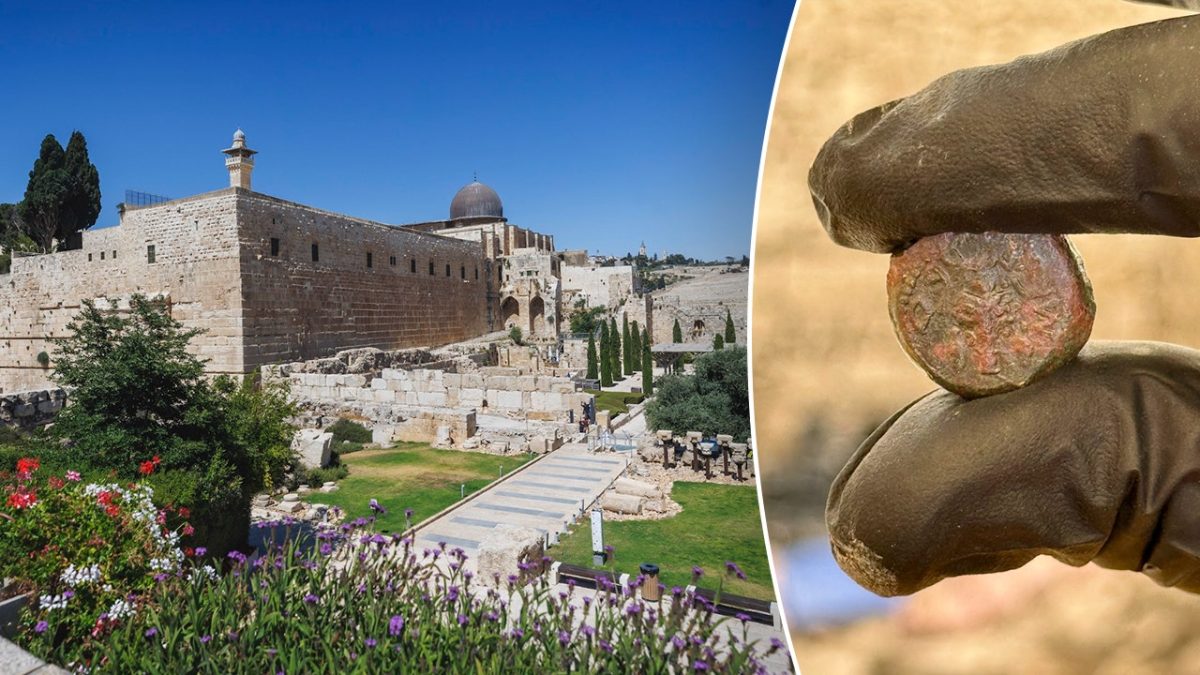 Ancient coin from Jewish rebels found in Jerusalem dig