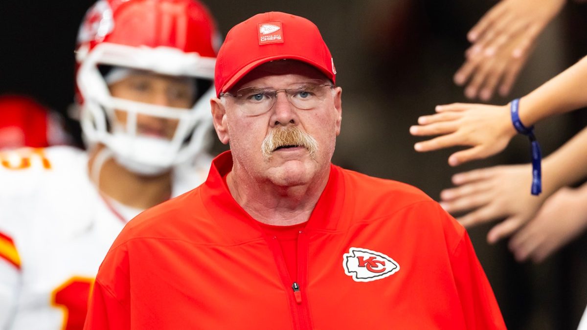 Andy Reid in his office when a bullet was shot inside, according to reports