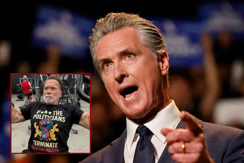 Arnold Schwarzenegger works to end Gov. Newsom's gerrymandering
