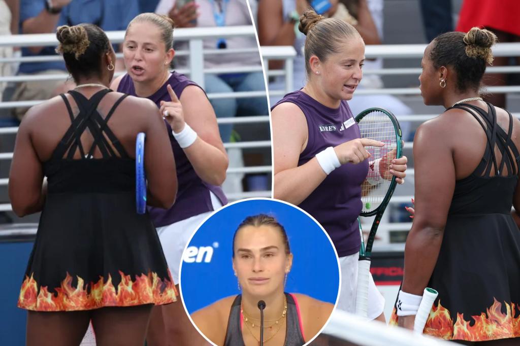 Aryna Sabalenka had a conversation with Jelena Ostapenko following the events at the US Open.