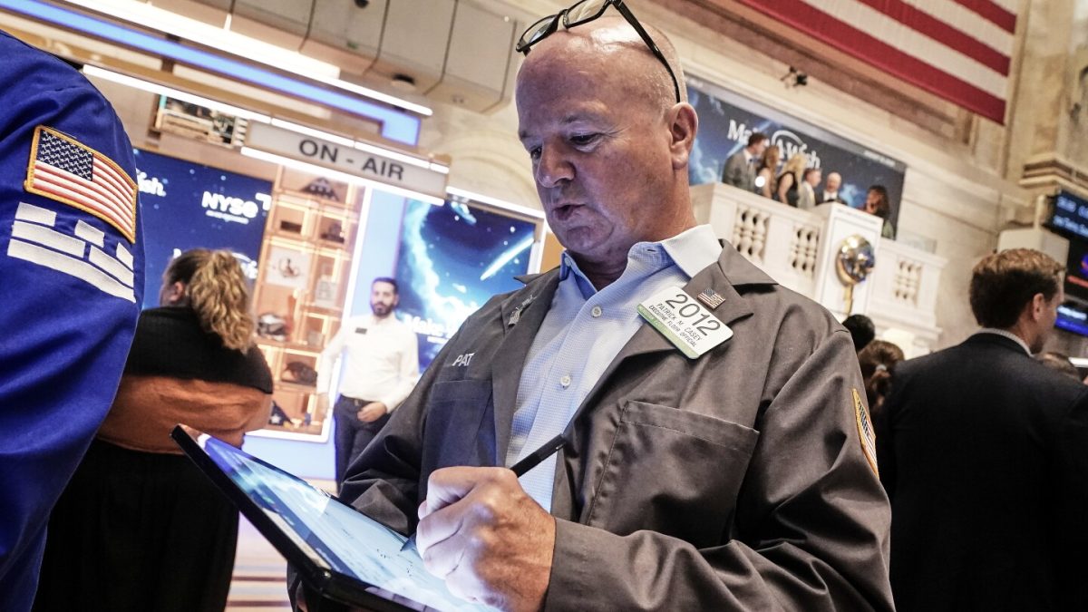 Asian stocks fall as tech declines in the U.S. influence markets, while Pop Mart rises 11.5% in Hong Kong.