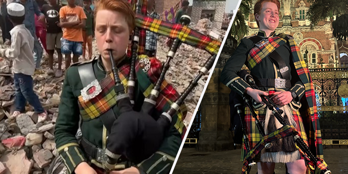 Bagpiper removed from TikTok following viral pro-West videos