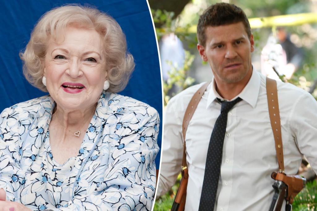 Betty White left a surprisingly inappropriate first impression on 'Bones' co-star David Boreanaz.