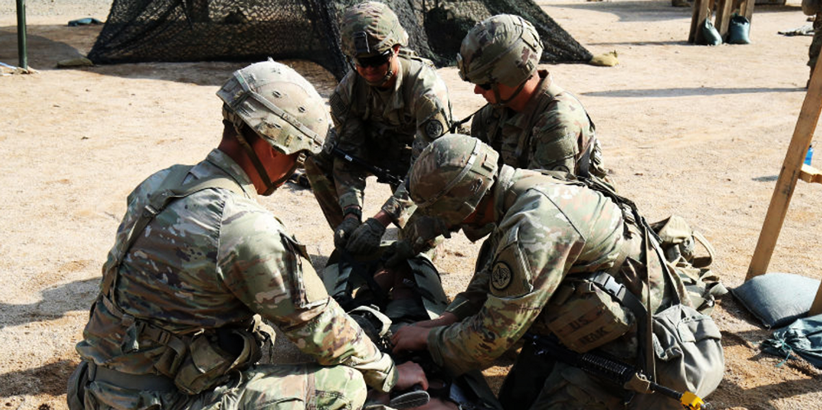 Biotech founder cut his own legs on video to demonstrate his product's safety for US soldiers