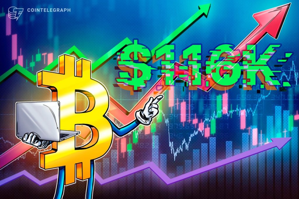 Bitcoin price surge to $117K wipes out short sellers, paving the way for new record highs