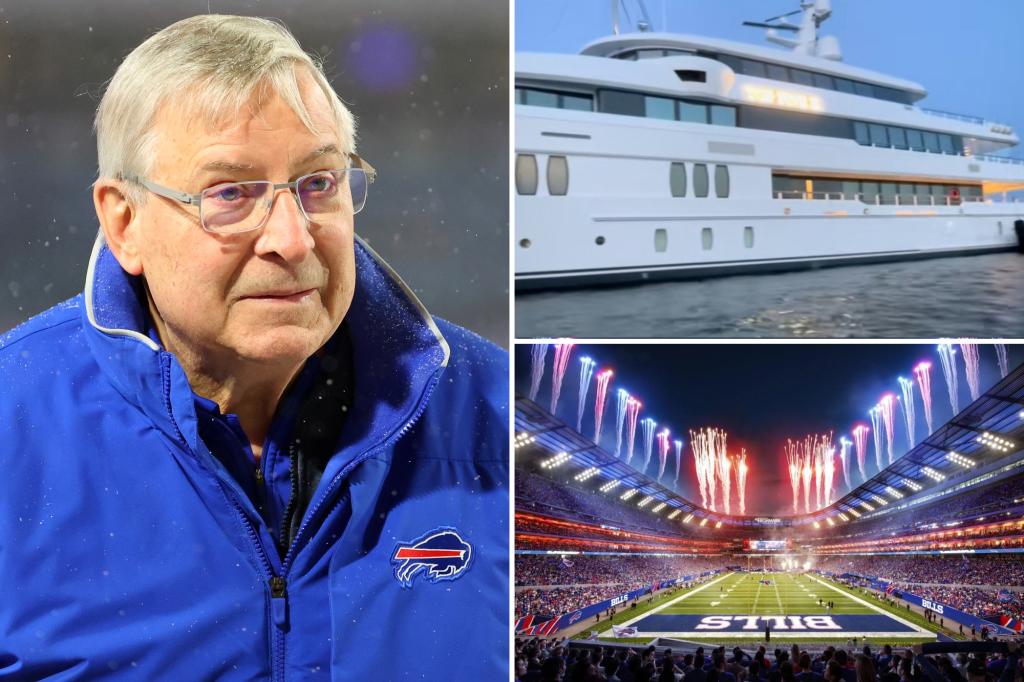 Buffalo Bills owner's $100M yacht causes backlash as taxpayers support $850M stadium.