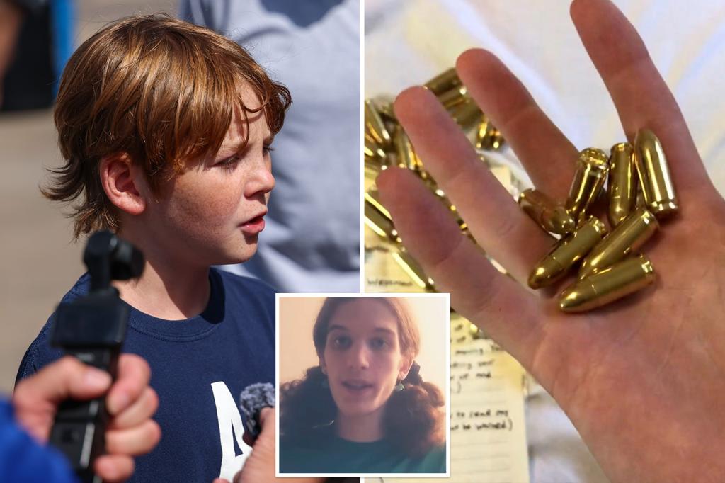 Bullet pieces discovered in the neck of a survivor from the Minneapolis Catholic school shooting, protected by a friend.