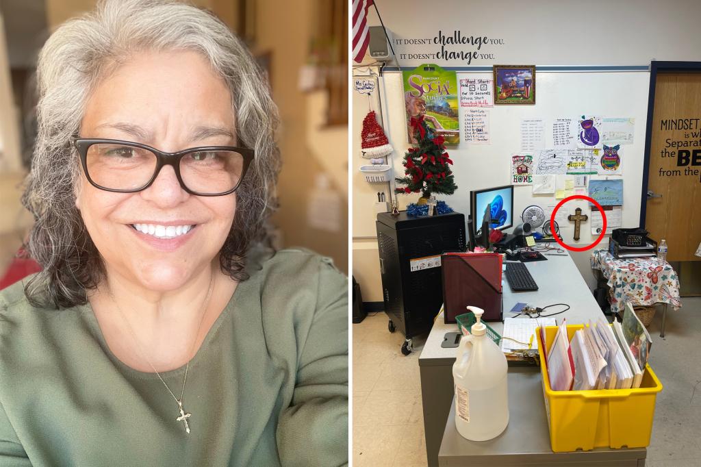 CT teacher on leave for not taking down crucifix has yet to resolve lawsuit