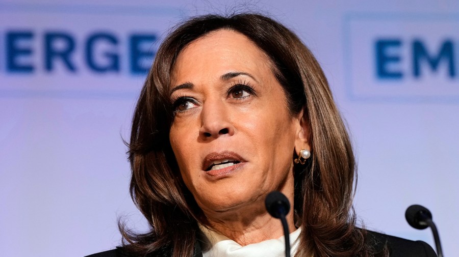 California Highway Patrol provides security for Harris