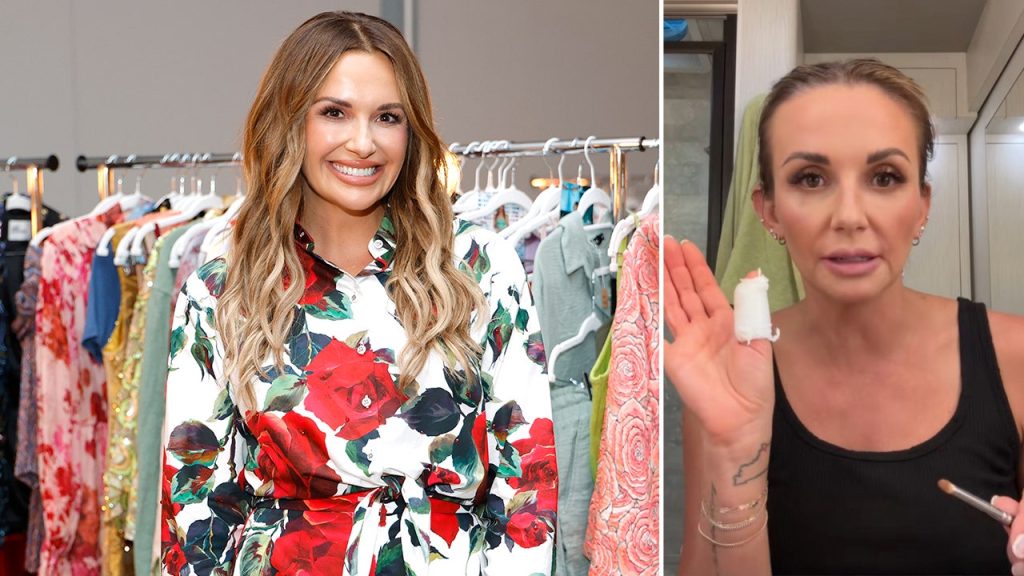 Carly Pearce injures her thumb on a ranch bottle and requires stitches following a performance.