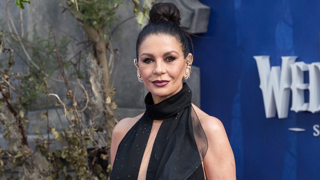 Catherine Zeta-Jones from 'Wednesday' says having four homes feels very glamorous.