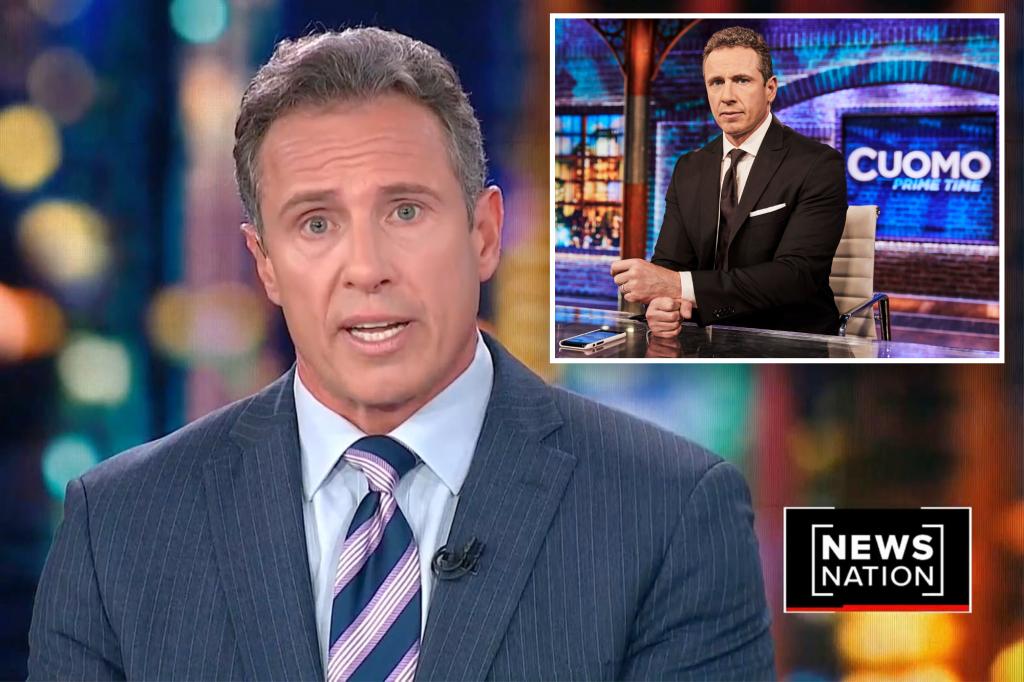 Chris Cuomo's NewsNation audience has dropped by 90% from its peak at CNN