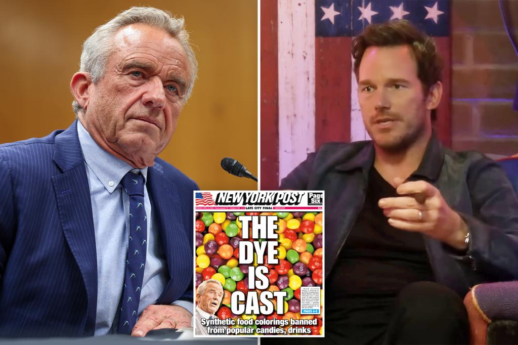 Chris Pratt describes RFK Jr as 'wonderful' and hopes he succeeds in removing 'toxic stuff from our kids' food'