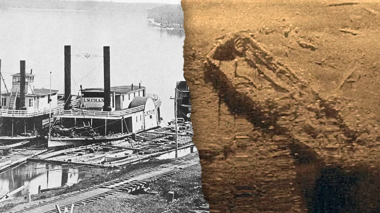 Civil War-era ship LW Crane discovered in Wisconsin river after 145 years