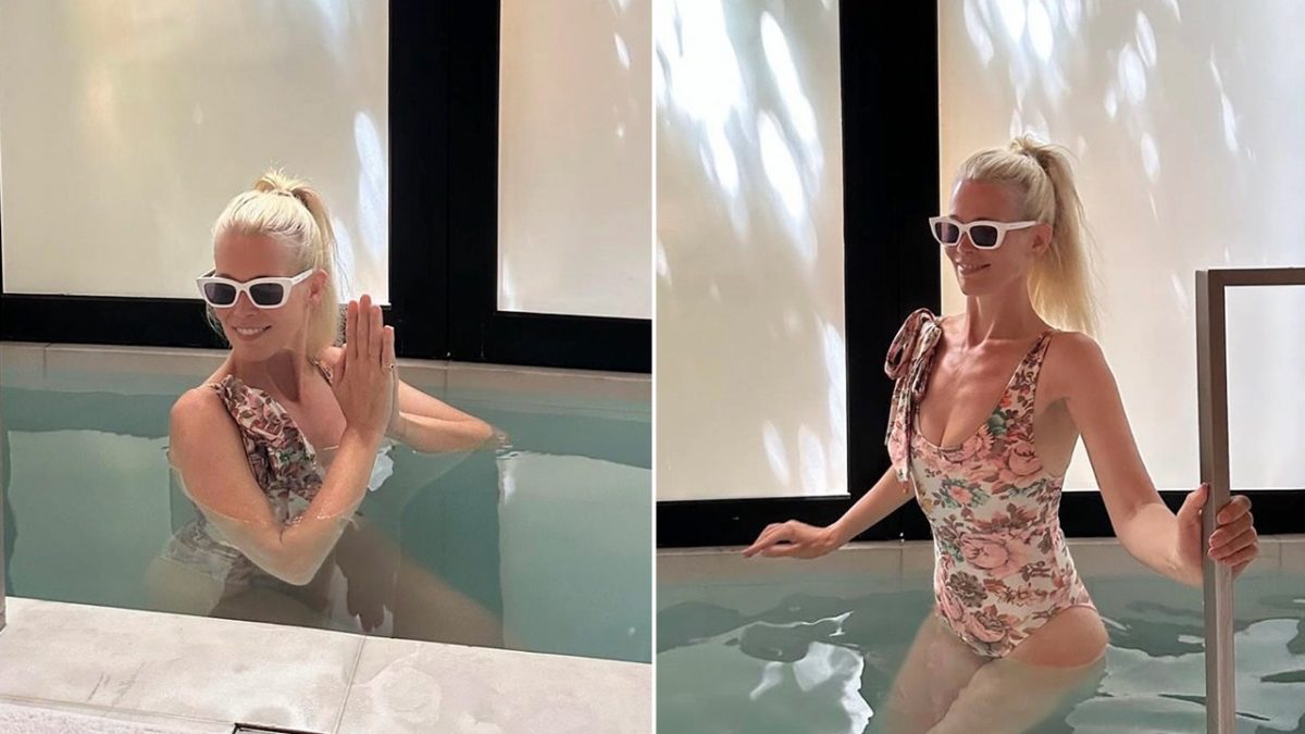 Claudia Schiffer amazes fans with daring 3-minute ice dip