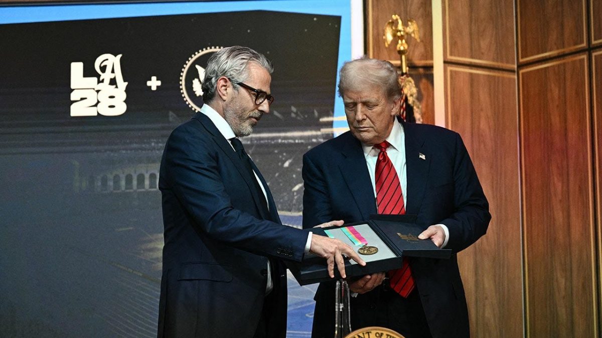 Columnist refers to Trump as 'toddler' regarding his role in the Olympics task force.