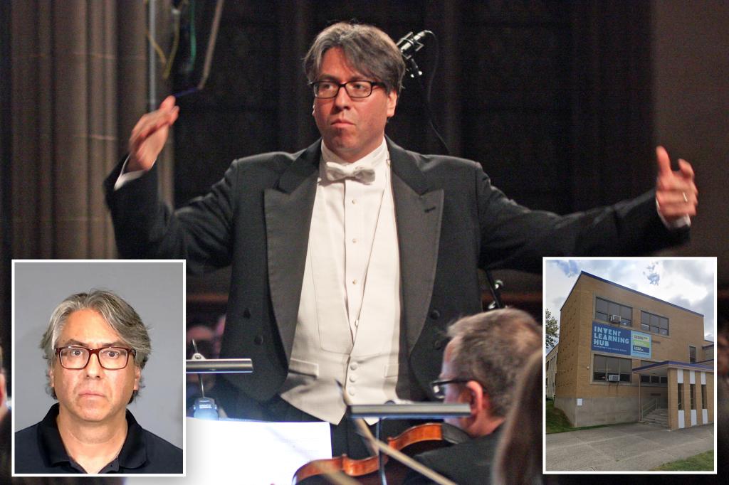 Conductor in NYC dismissed due to sexual allegations is arrested for child pornography while teaching.
