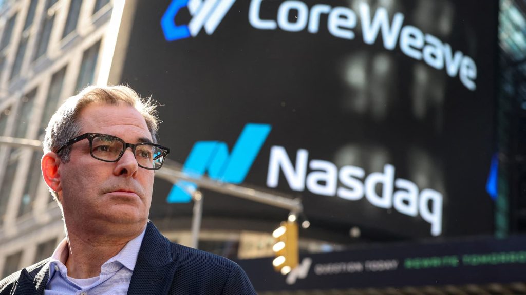 CoreWeave shares fall 14% due to a larger-than-expected loss before lockup period ends.