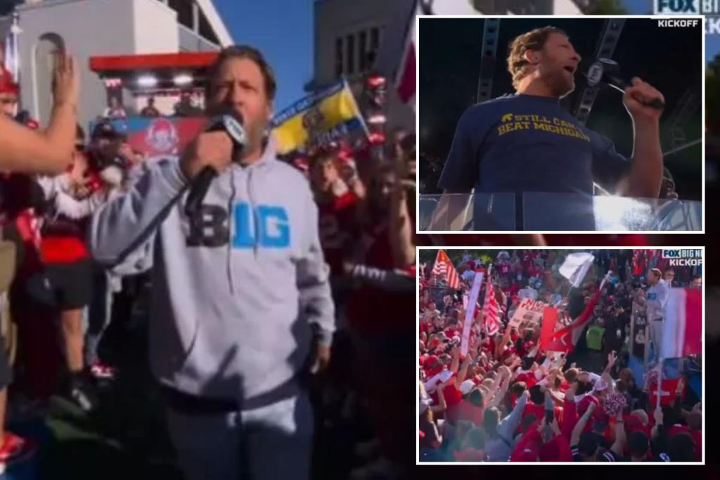 Dave Portnoy's first appearance on 'Big Noon Kickoff' gets off to a lively beginning as he teases Ohio State fans