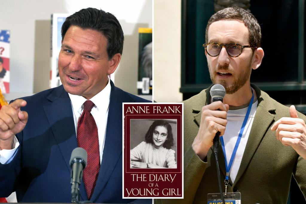 DeSantis criticizes California Democrat for saying 'Diary of Anne Frank' is banned in Florida