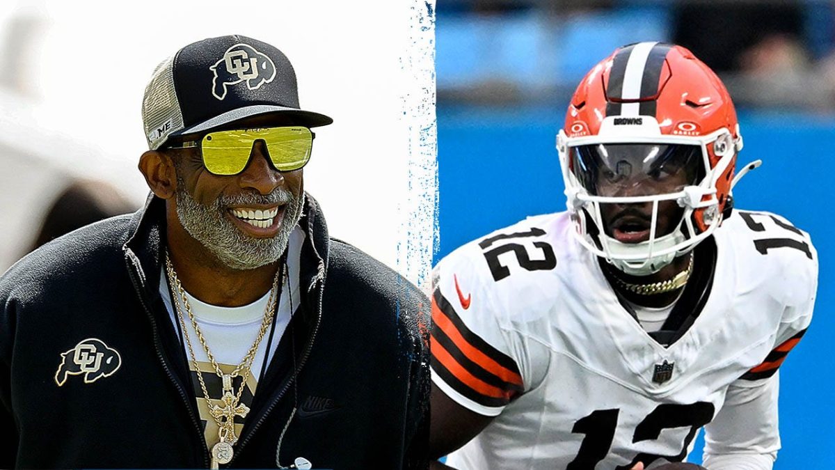Deion Sanders shares his pride in his son's successful debut with the Browns on social media.