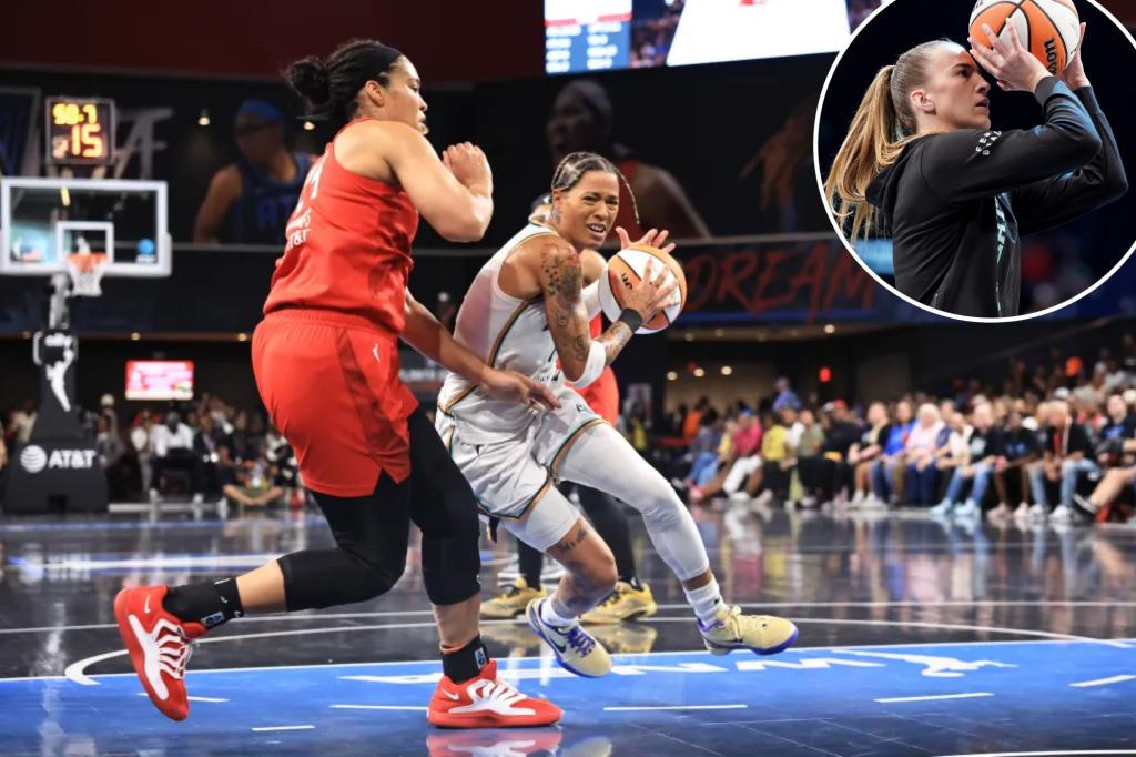 Dream defeats Liberty while Sabrina Ionescu remains on the bench