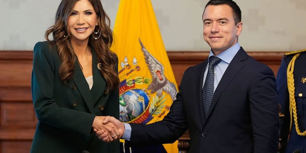 Ecuador is willing to take in Venezuelans who are living in the US without legal status: Sec. Noem