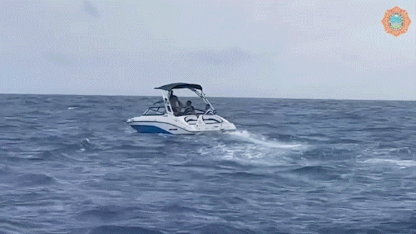 Eight people rescued from a sinking boat in rough seas near Miami-Dade