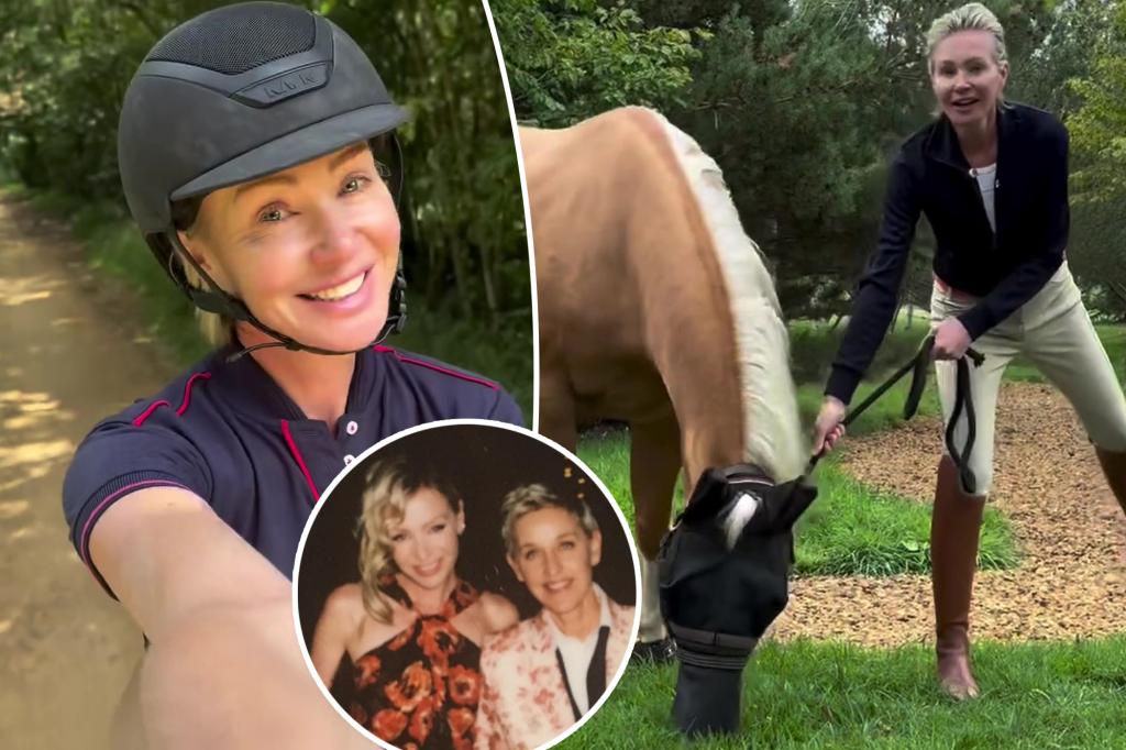 Ellen DeGeneres offers a fresh look at her and Portia de Rossi's ideal life in England after leaving the US.