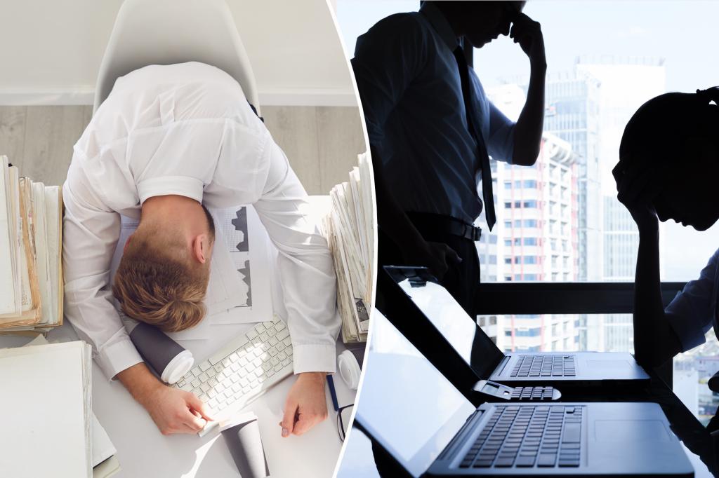 Employees are desperately holding onto their jobs, according to a report.